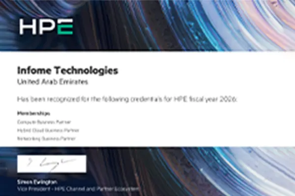Official HPE Authorized Partner in UAE