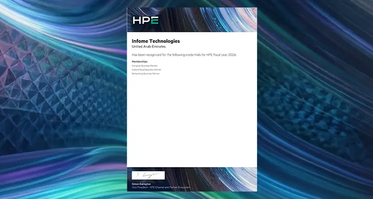 authorised partner of Hewlett Packard Enterprise (HPE)