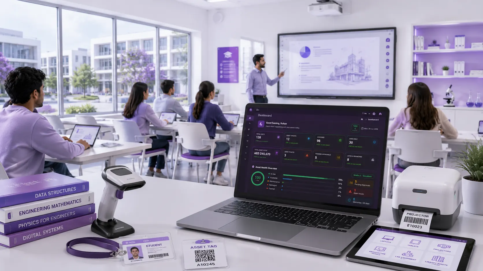 Education institution using InfoAsset to track IT equipment and lab supplies